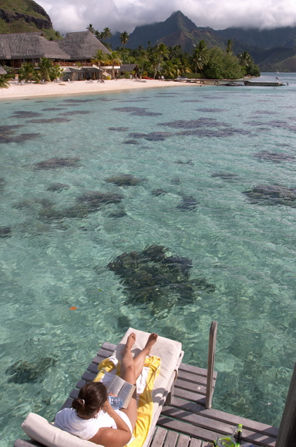 Lounging in paradise, Moorea