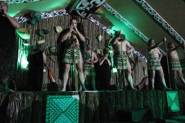 Mauri performance, Rotorua Mauri Village, New Zealand