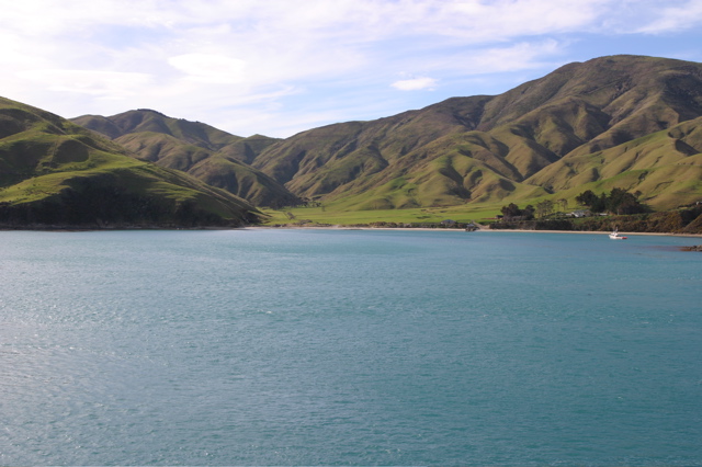 First glimpse of the south island, New Zealand