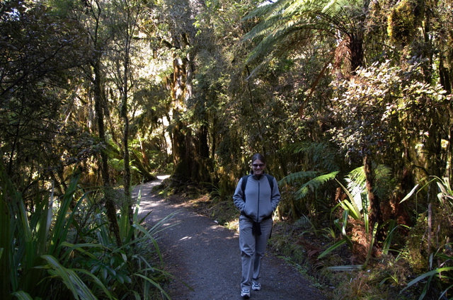 Hike to the reflecting pond, Fox Glacier, New Zealand